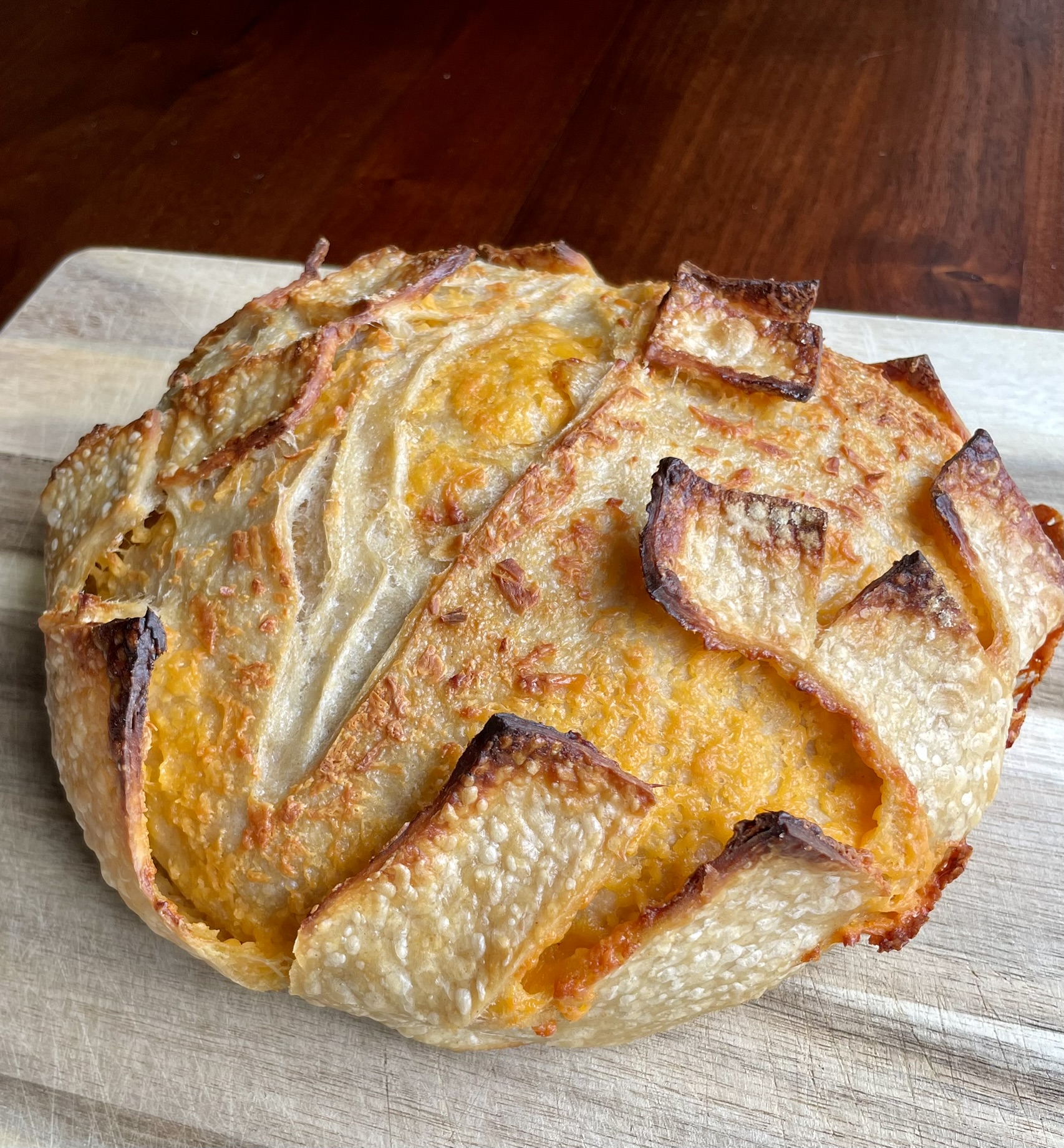 Cheddar sourdough whole loaf