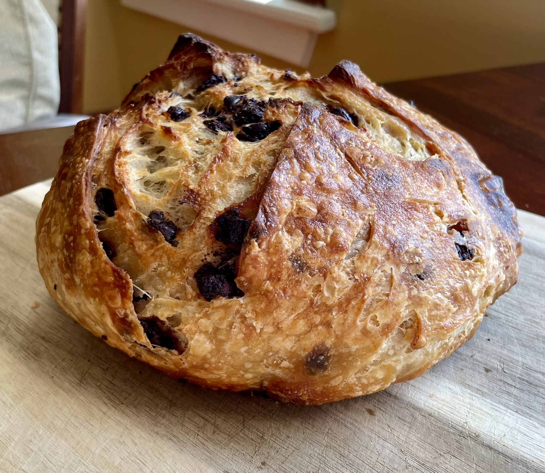 Dark chocolate sourdough whole loaf